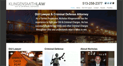 Desktop Screenshot of klingensmithlaw.com